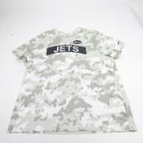 New York Jets Nike NFL On Field Dri-Fit Short Sleeve Shirt Men's Olive Used XXL TOPS-176723