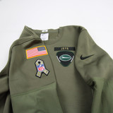 New York Jets Nike NFL On Field Sweatshirt Men's Olive Used-TOPS-176524