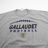 Gallaudet Bison Russell Athletic Short Sleeve Shirt Men's Gray Used XL TOPS-176778