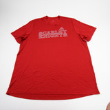 Rutgers Scarlet Knights adidas Aeroready Short Sleeve Shirt Men's Red Used XXL TOPS-176667