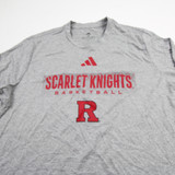 Rutgers Scarlet Knights adidas Aeroready Long Sleeve Shirt Men's Used Gray/Heather LT-TOPS-176676
