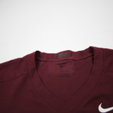 Virginia Tech Hokies Nike Dri-Fit Short Sleeve Shirt Men's Maroon Used L-TOPS-169464
