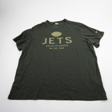 New York Jets Nike NFL On Field Short Sleeve Shirt Men's Olive Used 3XL TOPS-176923