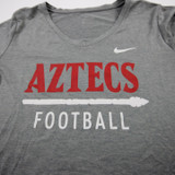 San Diego State Aztecs Nike Short Sleeve Shirt Women's Gray Used M TOPS-181316
