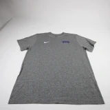 TCU Horned Frogs Nike Dri-Fit Short Sleeve Shirt Men's Gray Used Multiple Sizes TOPS-181325