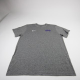 TCU Horned Frogs Nike Dri-Fit Short Sleeve Shirt Men's Gray Used Multiple Sizes TOPS-181325