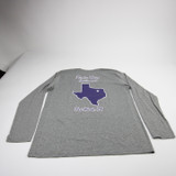 TCU Horned Frogs Nike Nike Tee Long Sleeve Shirt Men's Gray Used Multiple Sizes TOPS-181354