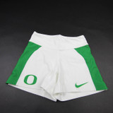 Oregon Ducks Nike Running Short Women's White Used Multiple Sizes SHOR-039372