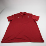 Stanford Cardinal Nike Dri-Fit Polo Men's Red Used XXL TOPS-181574