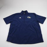 Georgia Tech Yellow Jackets adidas Pullover Men's Navy Used M TOPS-181293