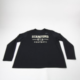 Stanford Cardinal Nike Dri-Fit Long Sleeve Shirt Men's Black Used XXL TOPS-181768