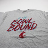 Washington State Cougars MV Sport Short Sleeve Shirt Men's Gray Used L TOPS-182117