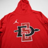 San Diego State Aztecs Air Jordan Dri-Fit Long Sleeve Shirt Men's Red Used XS TOPS-182167