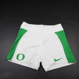 Oregon Ducks Nike Dri-Fit Compression Shorts Women's White Used Multiple Sizes SHOR-039508