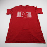 Utah Utes Under Armour Short Sleeve Shirt Men's Red Used Multiple Sizes TOPS-182517