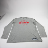 Chicago Bulls Nike NBA Authentics Nike Tee Long Sleeve Shirt Men's Gray Used XL TOPS-182549