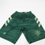 Cal Poly Mustangs adidas Practice Shorts Men's Green Used Multiple Sizes SHOR-039617
