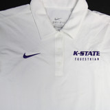 Kansas State Wildcats Nike Dri-Fit Polo Women's White Used Multiple Sizes TOPS-165809