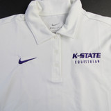 Kansas State Wildcats Nike Dri-Fit Polo Women's White Used Multiple Sizes TOPS-165883