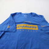 Los Angeles Chargers Nike NFL On Field Short Sleeve Shirt Men's Blue Used XXL TOPS-169057