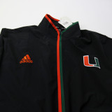 Miami Hurricanes adidas Jacket Women's Black New with Tags XL TOPS-169066