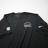 Los Angeles Chargers Nike Dri-Fit Short Sleeve Shirt Men's Black Used 4XL TOPS-172571