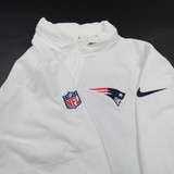 New England Patriots Nike NFL On Field Pullover Men's White Used XL TOPS-172807