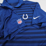 Indianapolis Colts Nike NFL On Field Dri-Fit Polo Men's Blue Used XL TOPS-176091