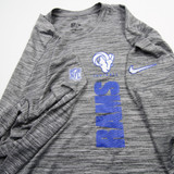 LA Rams Nike NFL On Field Dri-Fit Long Sleeve Shirt Men's Gray Used M TOPS-176873