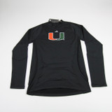 Miami Hurricanes adidas Long Sleeve Shirt Men's Black New with Tags S TOPS-177028