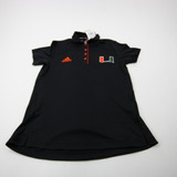 Miami Hurricanes adidas Polo Women's Black New with Tags S TOPS-177100