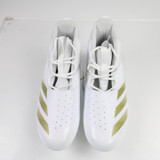 adidas adizero Football Cleat Men's White New without Box 14 CLEA-016644
