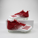 adidas adizero Football Cleat Men's White New without Box Multiple Sizes CLEA-016674