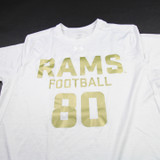 CSU Rams Under Armour Short Sleeve Shirt Men's Light Gray Used Multiple Sizes TOPS-176436
