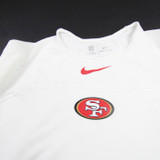 San Francisco 49ers Nike NFL On Field Long Sleeve Shirt Men's White Used XL TOPS-176556