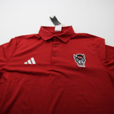 NC State Wolfpack adidas Polo Men's Red New with Tags M TOPS-177634