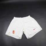 USC Trojans Nike Dri-Fit Practice Shorts Men's Off-White Used Multiple Sizes SHOR-038158