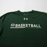 CSU Rams Under Armour Short Sleeve Shirt Men's Dark Green Used M TOPS-178476