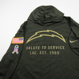 Los Angeles Chargers Nike NFL On Field Long Sleeve Shirt Men's Olive Used 3XLT TOPS-178165