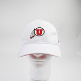 Utah Utes Under Armour Adjustable Hat Unisex White Used OSFA HATS-016707