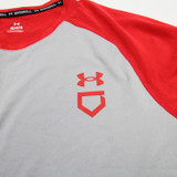 Under Armour HeatGear Long Sleeve Shirt Men's Red Used L TOPS-182586