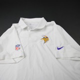 Minnesota Vikings Nike NFL On Field Polo Men's White Used L TOPS-182608