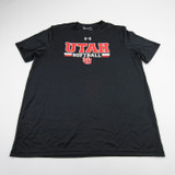 Utah Utes Under Armour HeatGear Short Sleeve Shirt Men's Black Used M TOPS-182701