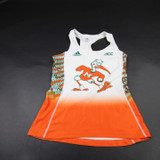 Miami Hurricanes adidas Sleeveless Shirt Women's Off-White Used Multiple Sizes TOPS-178829