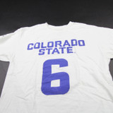 CSU Rams Gildan Short Sleeve Shirt Men's White Used M TOPS-178480