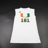Miami Hurricanes adidas Compression Top Men's White New without Tags L TOPS-178544