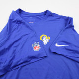 LA Rams Nike Dri-Fit Short Sleeve Shirt Men's Blue Used 3XL TOPS-178339