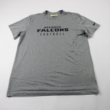 Atlanta Falcons Nike NFL On Field Short Sleeve Shirt Men's Gray Used L TOPS-178925