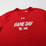 Utah Utes Under Armour HeatGear Short Sleeve Shirt Men's Red Used M TOPS-179308