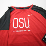 Ohio State Buckeyes Nike Dri-Fit Long Sleeve Shirt Women's Red New with Tags L TOPS-179750